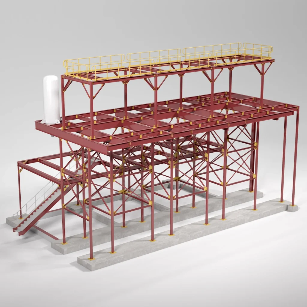 CAD drawings for steel staircases and walkways in Stoke-on-Trent Staffordshire